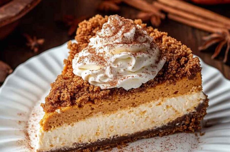 Pumpkin Streusel Cheesecake Recipe