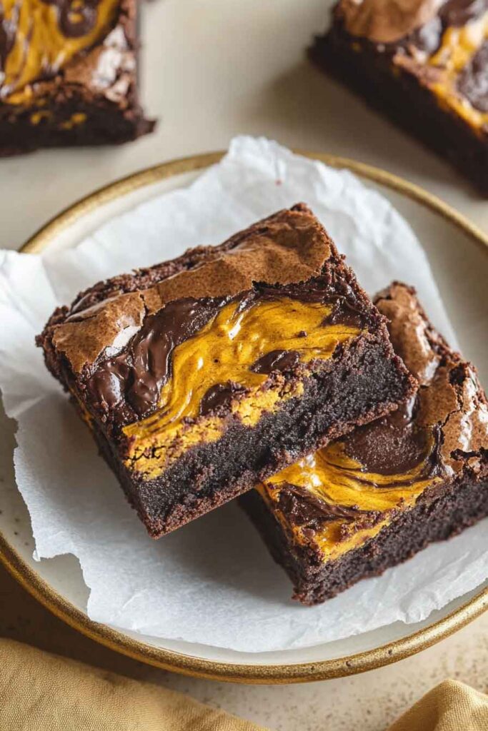Step-by-Step Instructions for Making Pumpkin Swirl Brownies