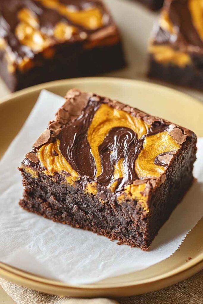 Pumpkin Swirl Brownies