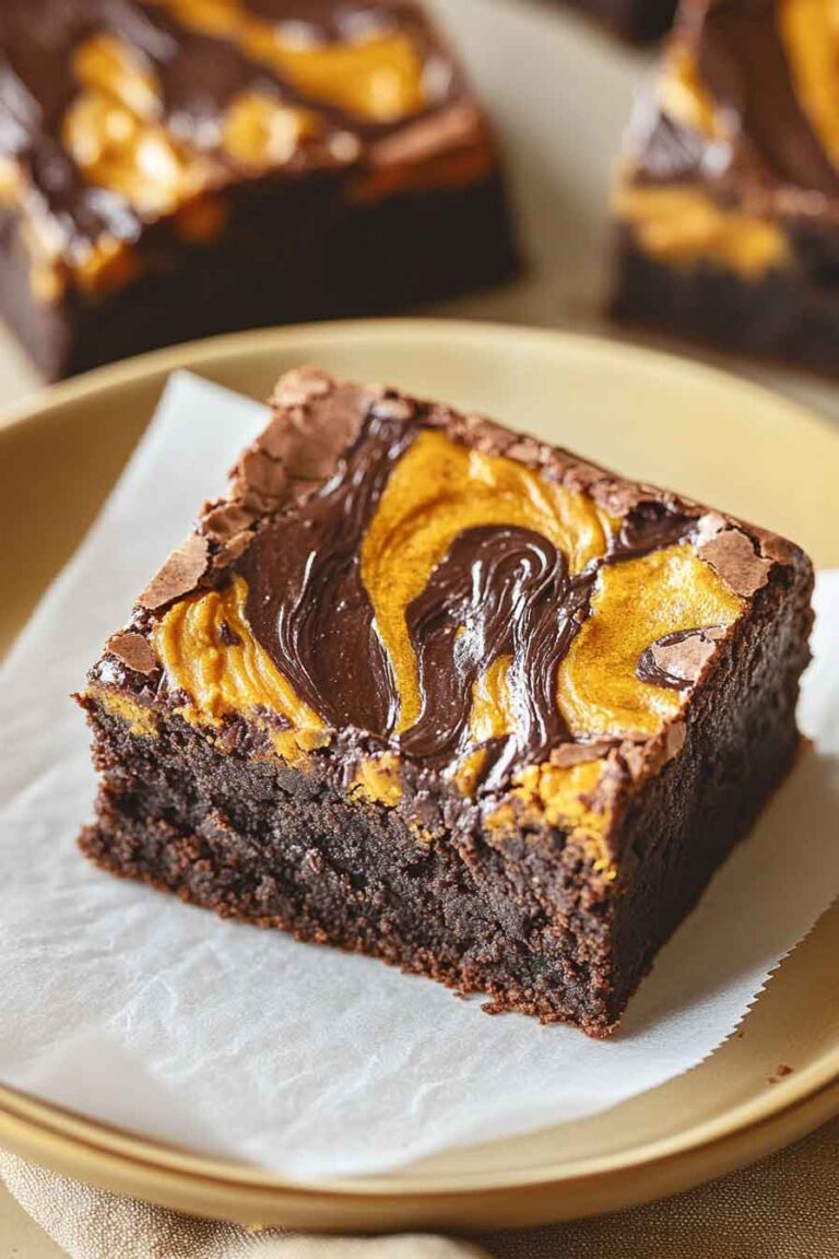 Pumpkin Swirl Brownies
