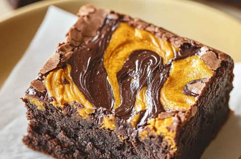 Pumpkin Swirl Brownies