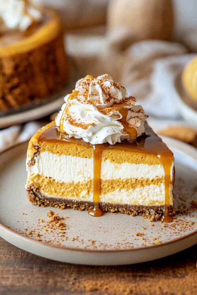 How to Serve Pumpkin Swirl Cheesecake