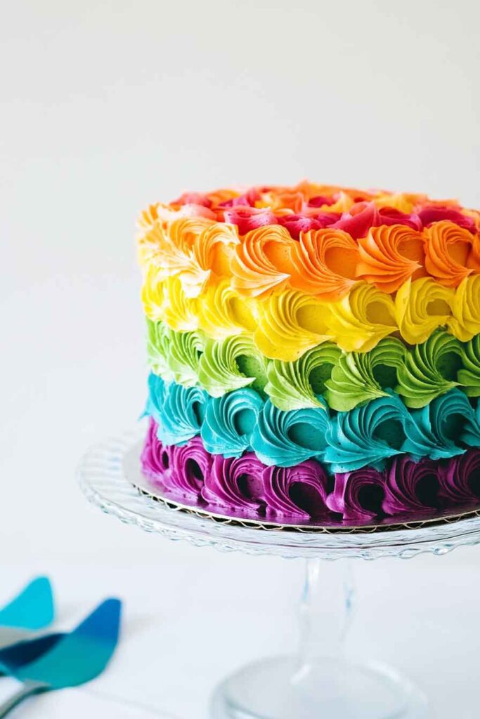 Rainbow Petal Cake Recipe