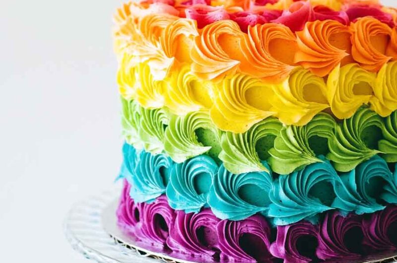 Rainbow Petal Cake Recipe
