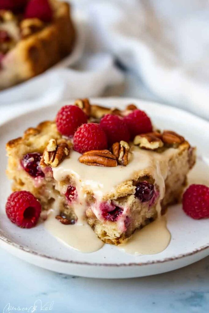 Step-by-Step Instructions for Raspberry Bread Pudding