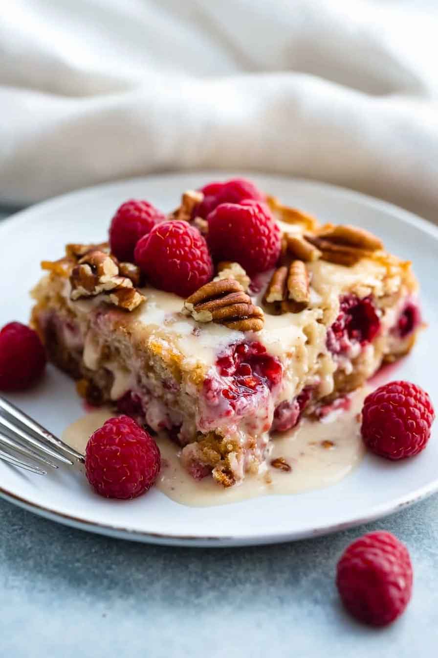 Raspberry Bread Pudding Recipe