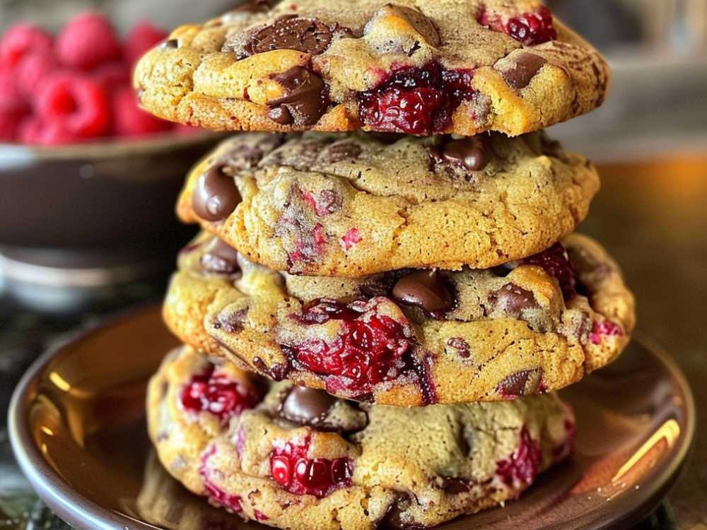 Raspberry Chocolate Chip Cookies