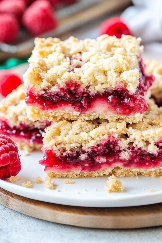 How to Serve Raspberry Crumble Bars