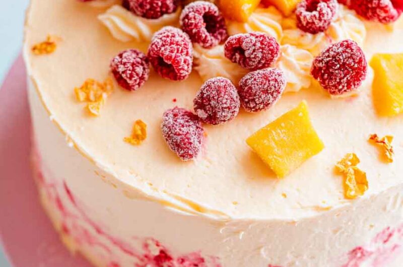 Raspberry Mango Cake Recipe
