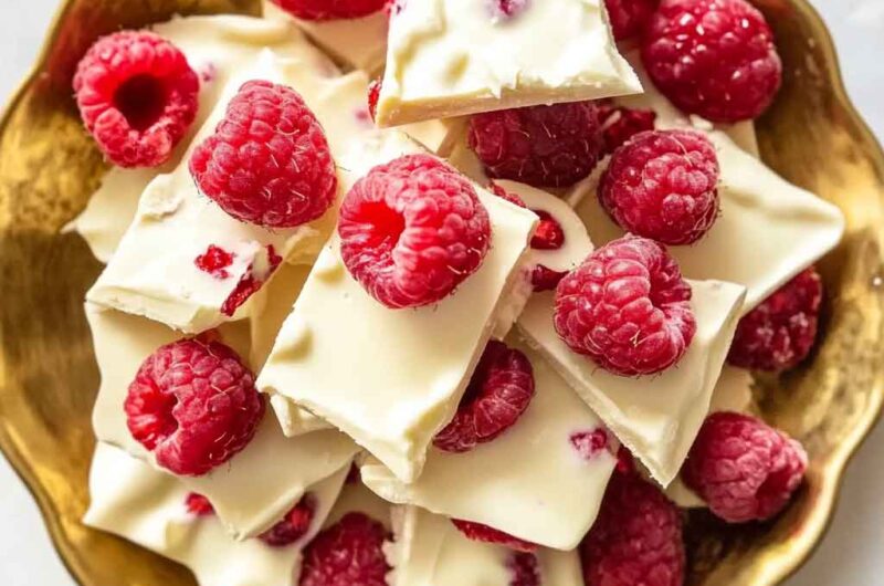 Raspberry White Chocolate Bark Recipe