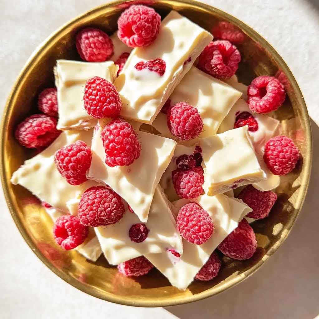 How to Serve Raspberry White Chocolate Bark