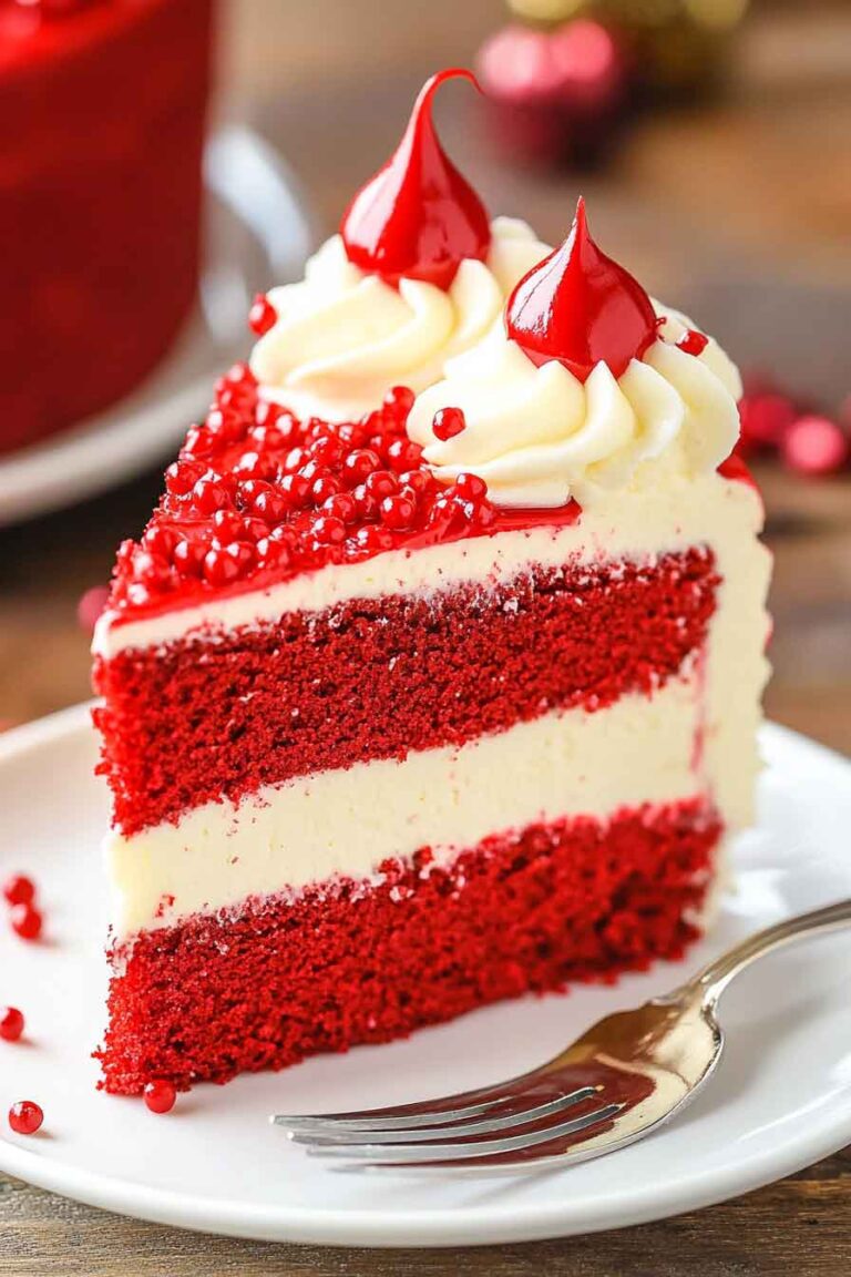 Red Velvet Cheesecake Cake
