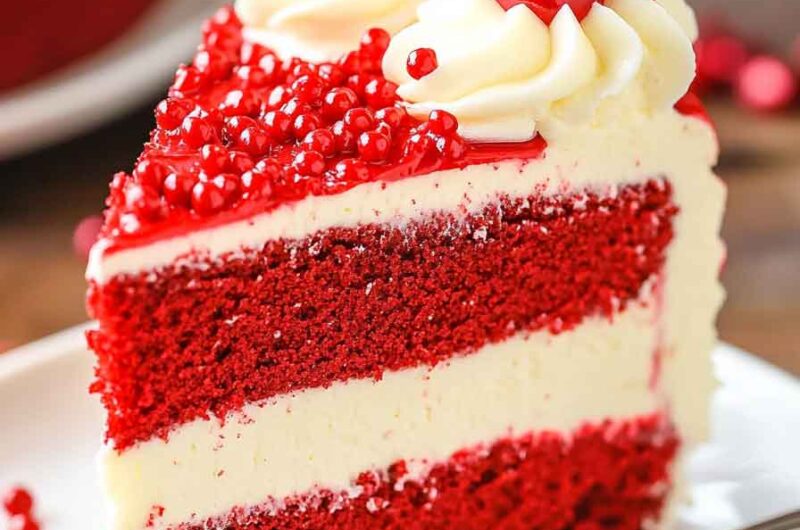 Red Velvet Cheesecake Cake