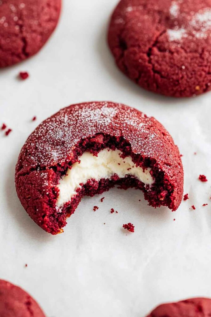 How to Serve Red Velvet Cheesecake Cookies