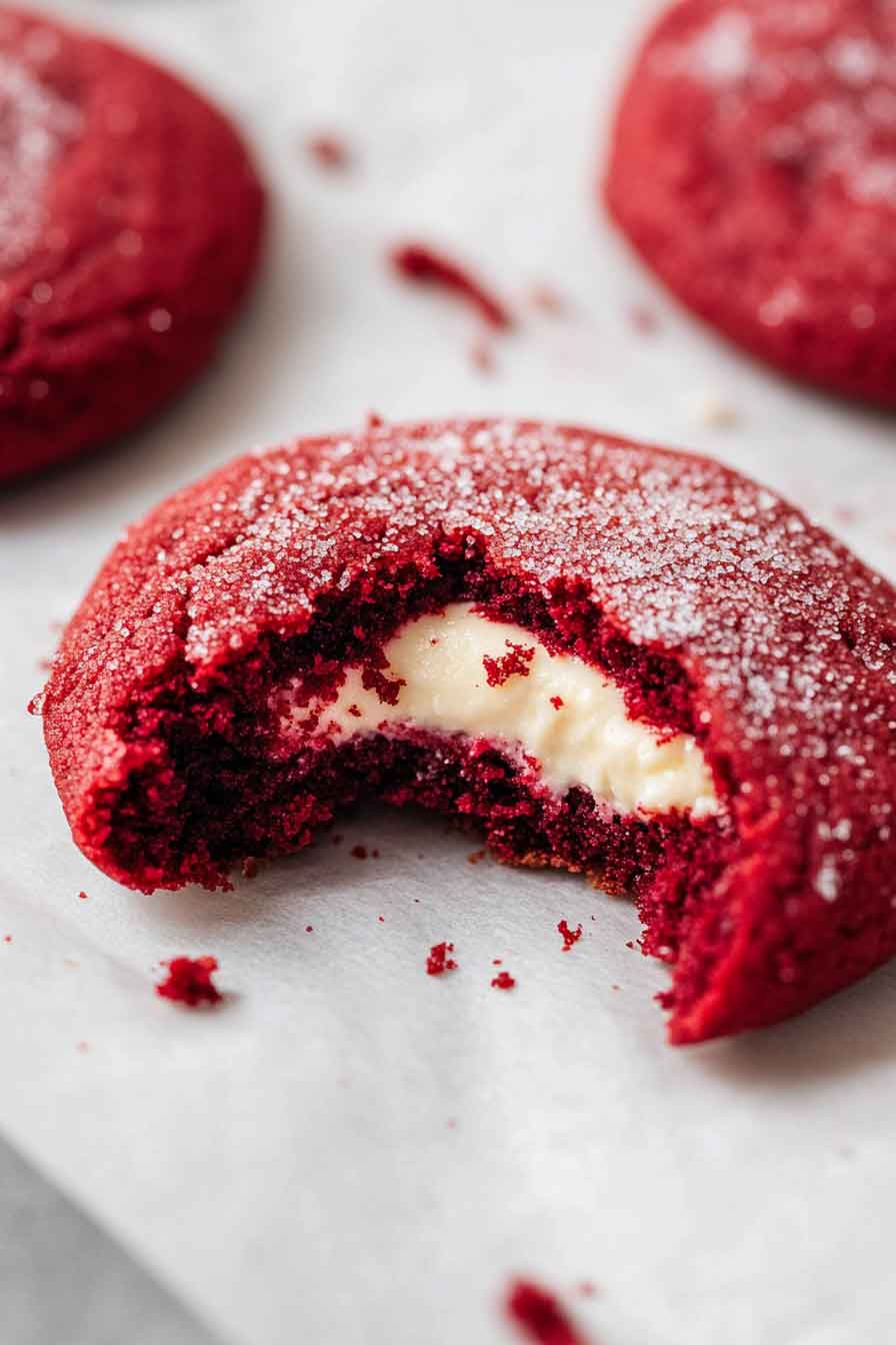 Red Velvet Cheesecake Cookies