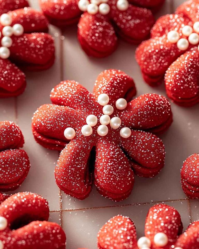 Red Velvet Spritz Cookies