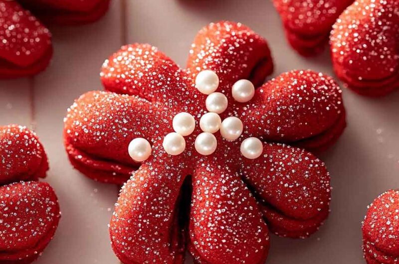 Red Velvet Spritz Cookies