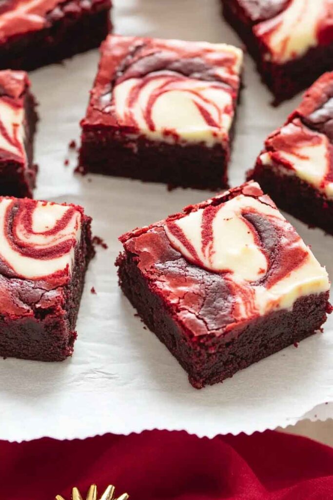 Red Velvet Swirl Brownies