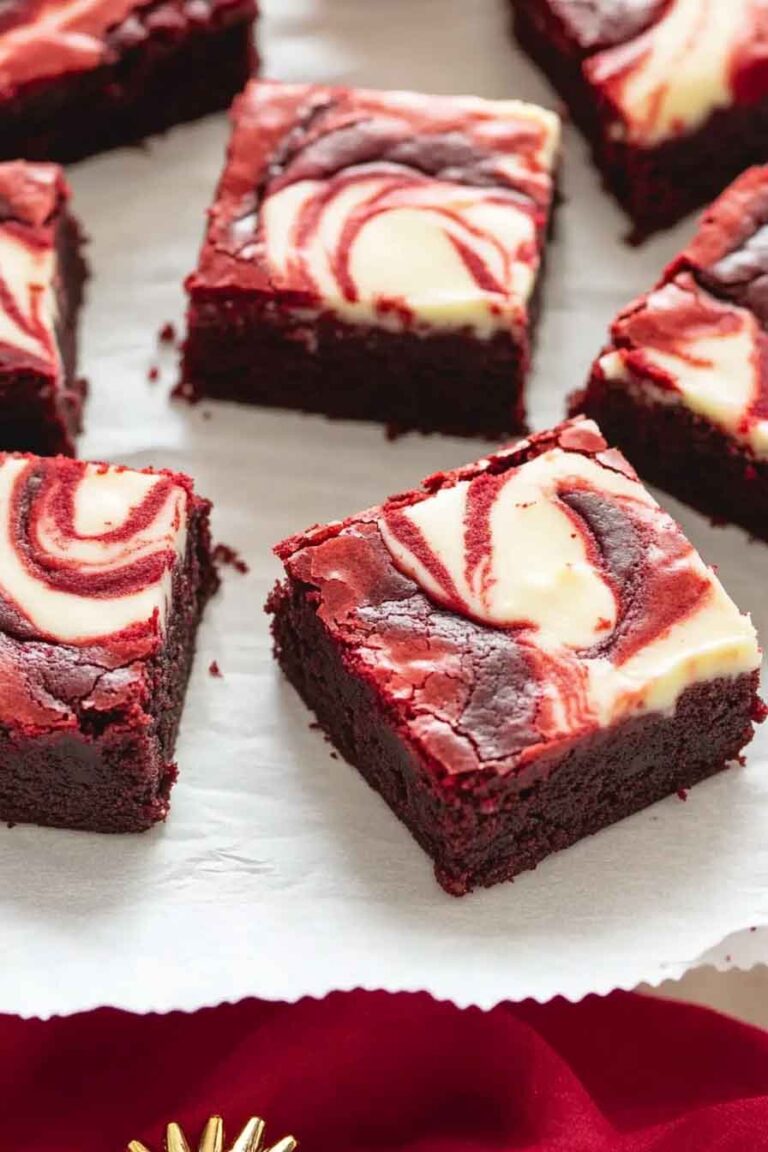 Red Velvet Swirl Brownies