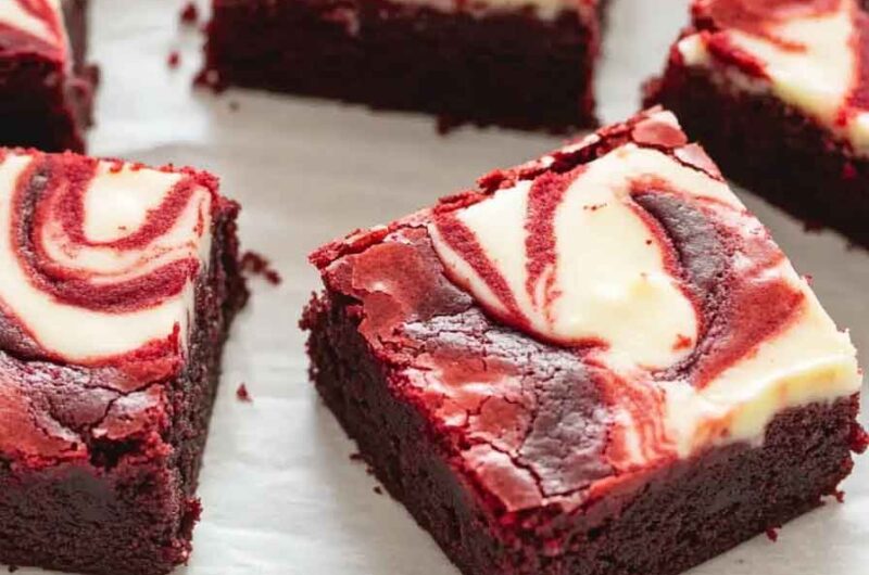 Red Velvet Swirl Brownies