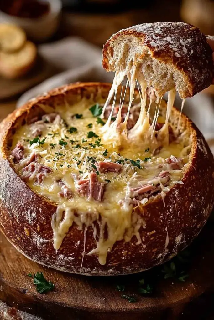 Reuben Dip in a Rye Bread Bowl