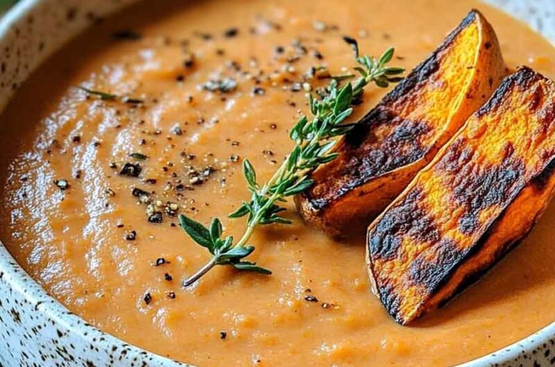 Roasted Italian Sweet Potato Soup