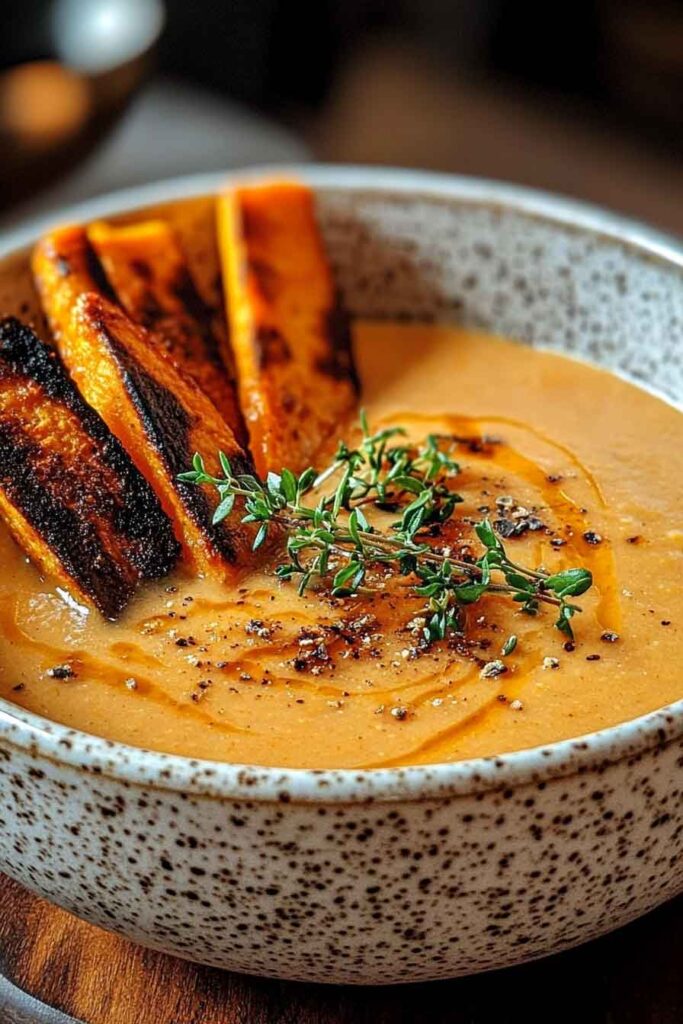 How to Serve Roasted Italian Sweet Potato Soup