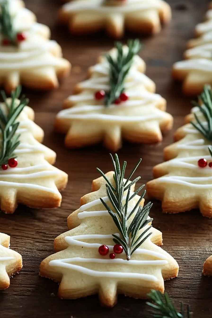 Rosemary Christmas Tree Cookies