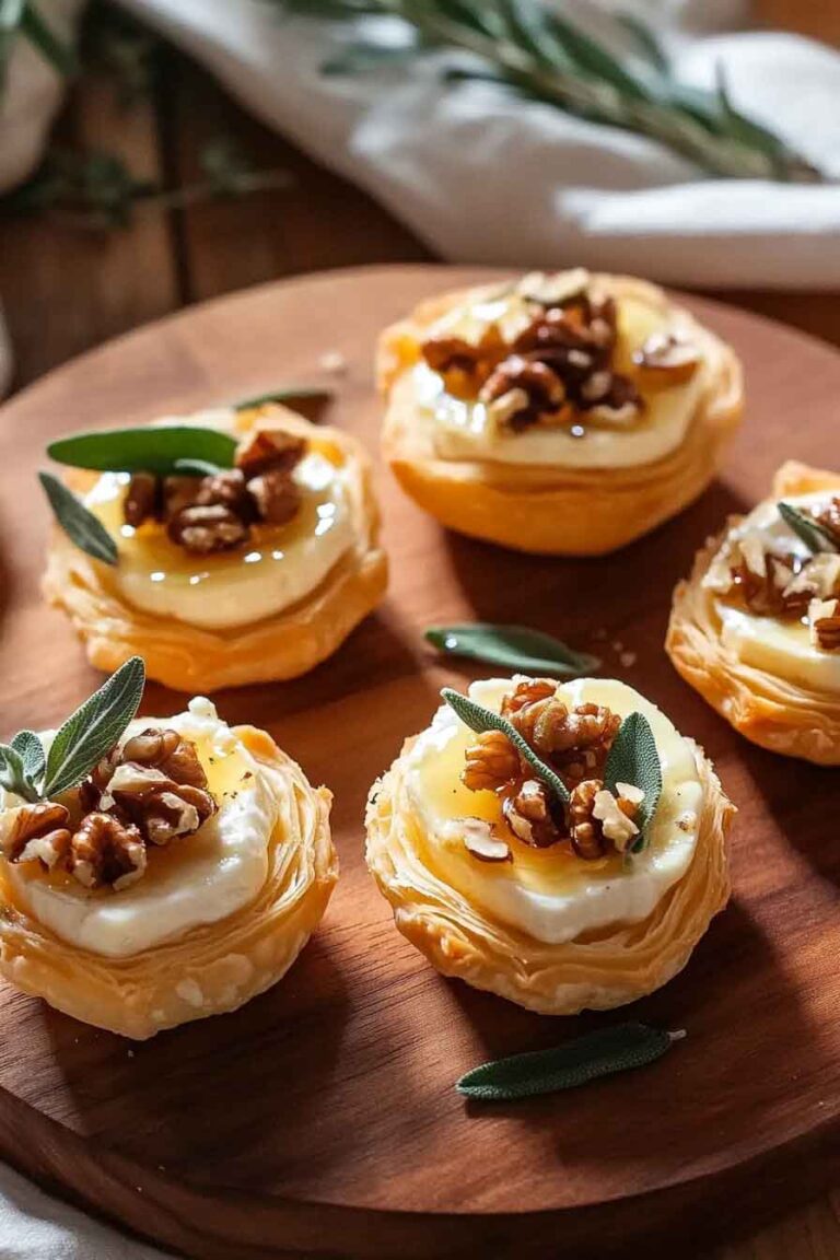Sage Walnut Brie Bites