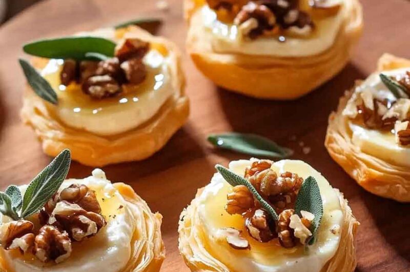 Sage Walnut Brie Bites