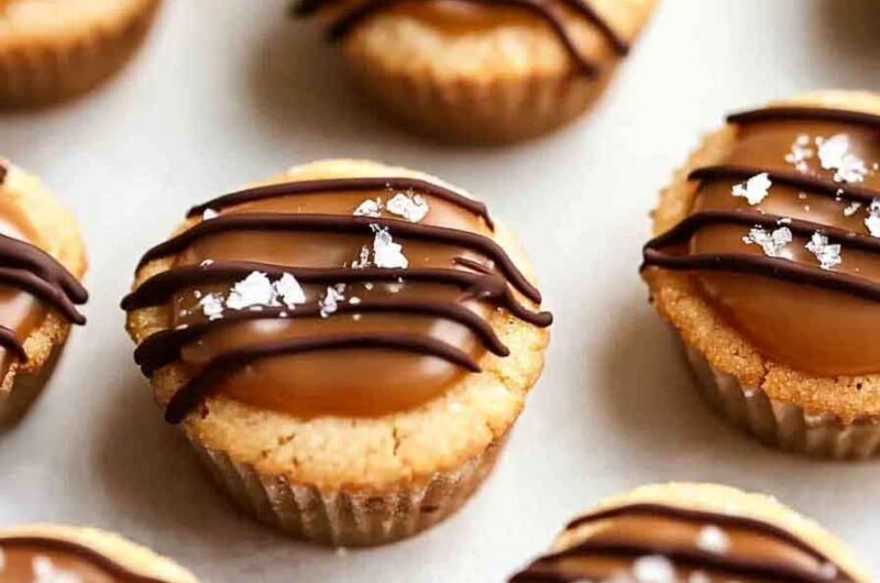 Salted Caramel Cookie Cups