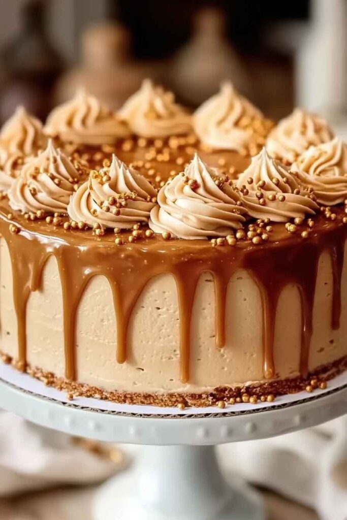 How to Serve Salted Caramel Harvest Cake