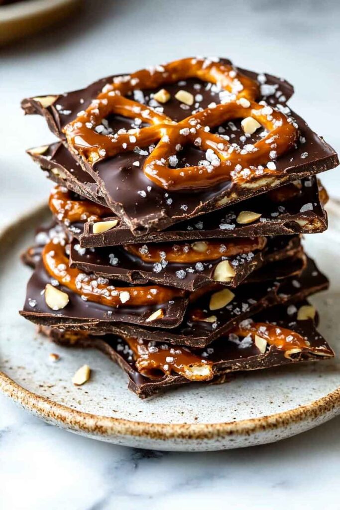 How to Serve Salted Chocolate Caramel Pretzel Delights