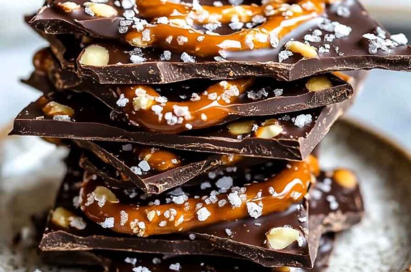 Salted Chocolate Caramel Pretzel Delights