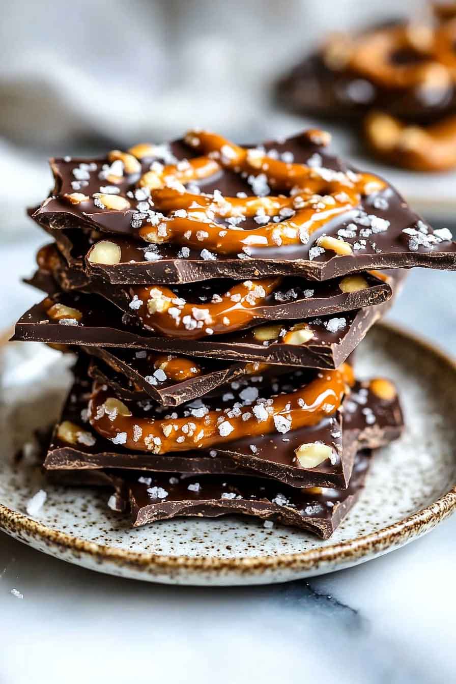 Salted Chocolate Caramel Pretzel Delights
