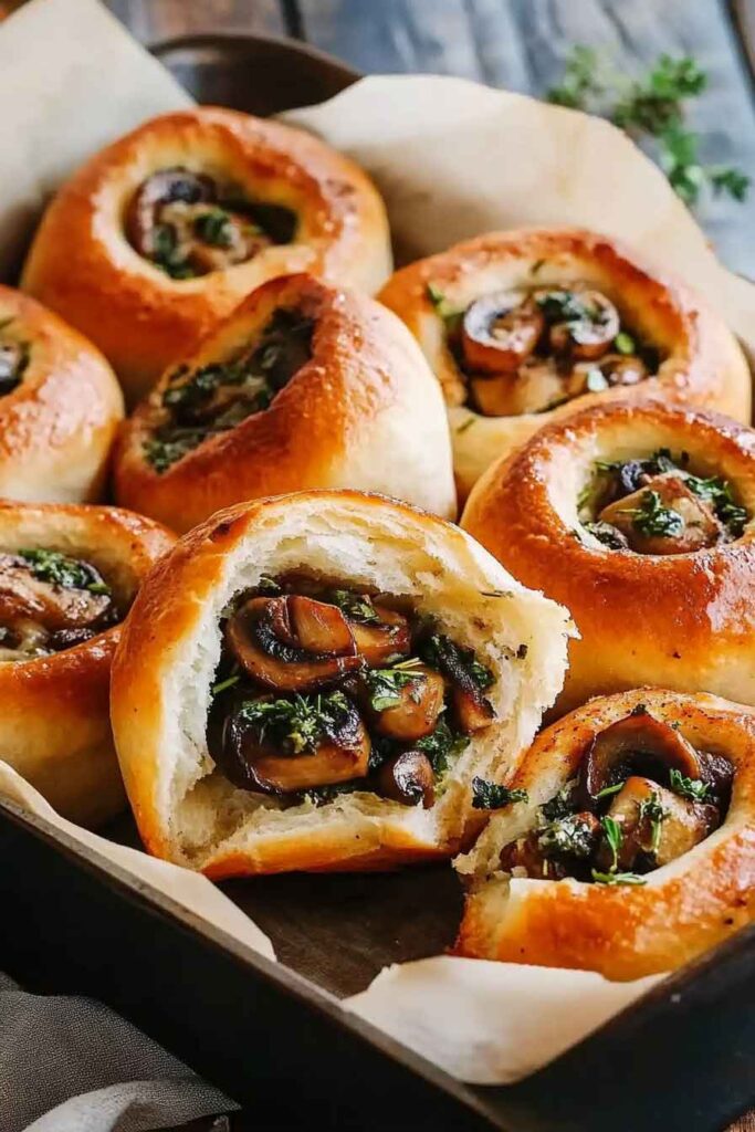 How to Serve Savory Mushroom Buns