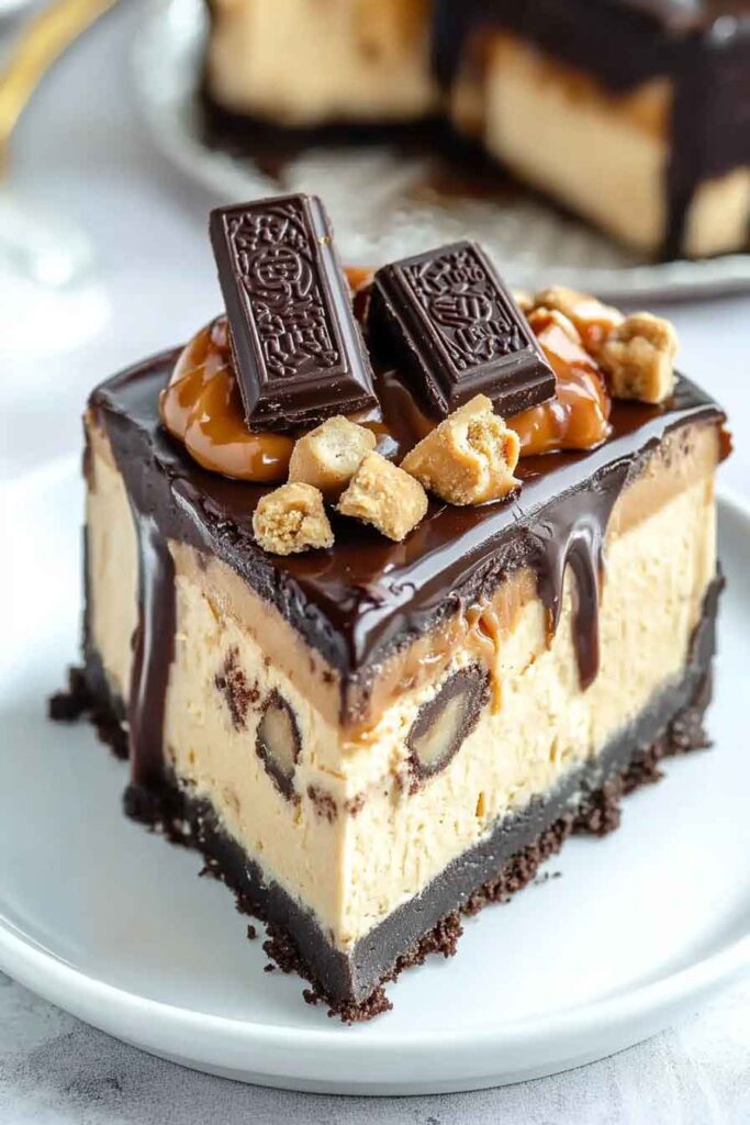 How to Serve Snickers Peanut Butter Cheesecake