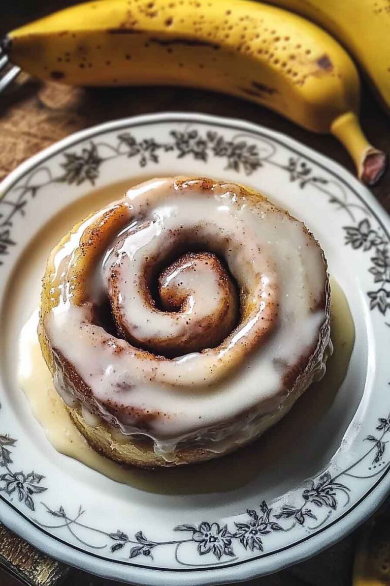 Soft Banana Cinnamon Swirl Rolls