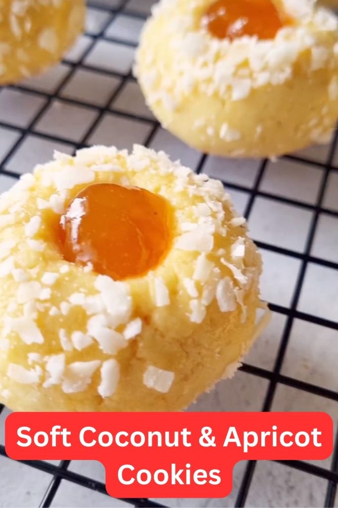 Soft Coconut & Apricot Cookies