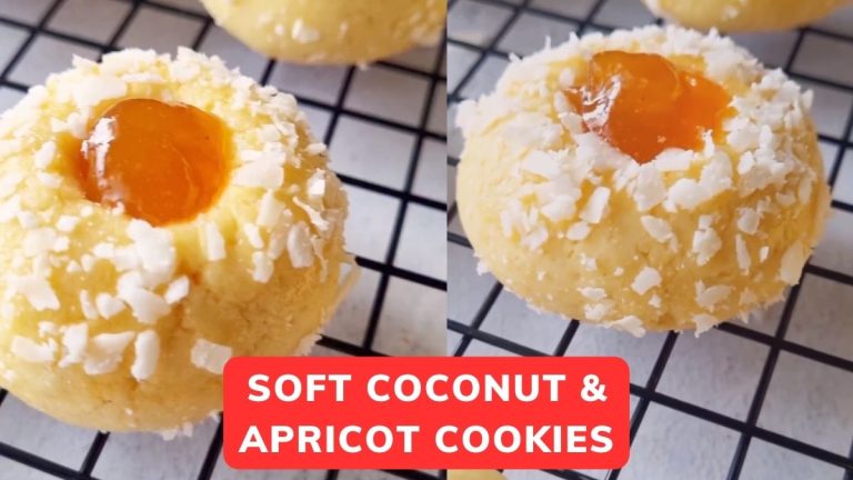 Soft Coconut & Apricot Cookies