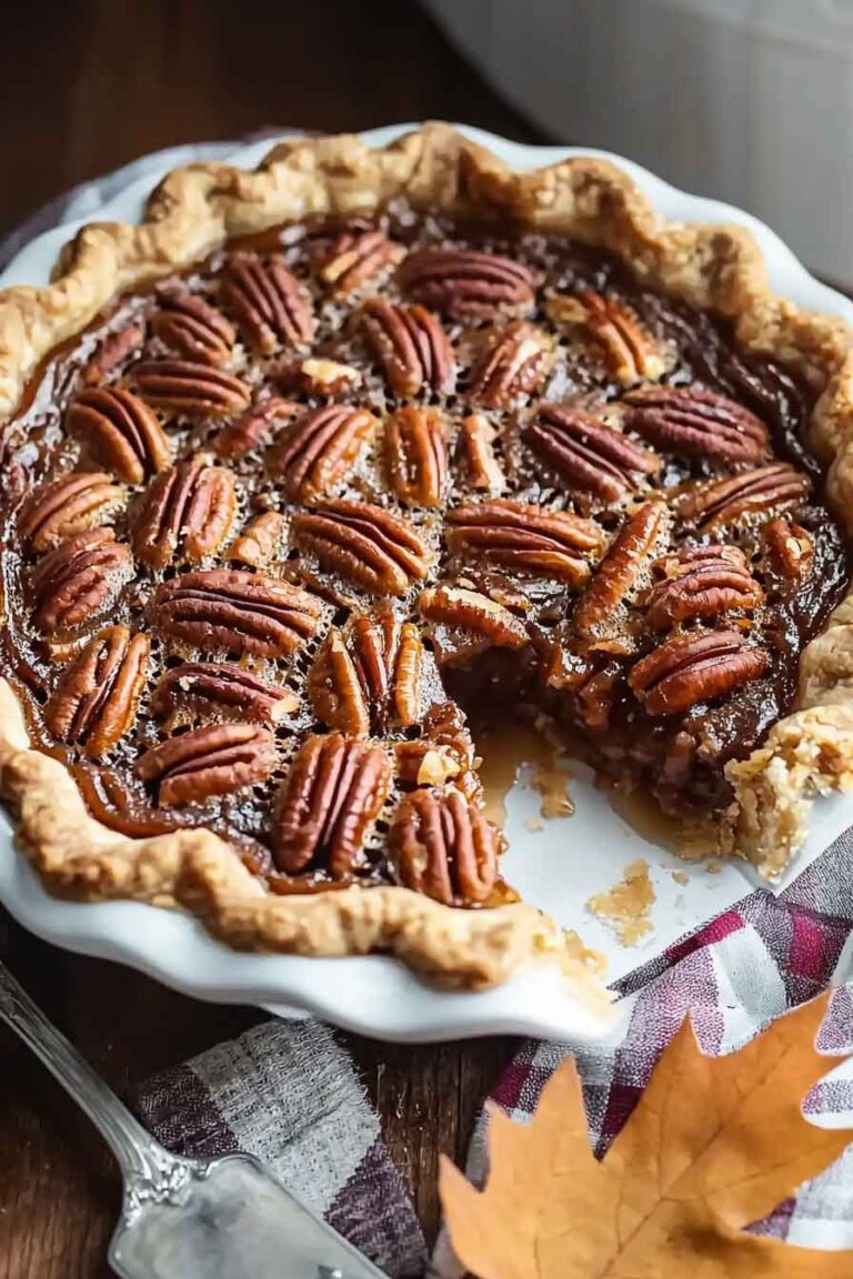 Southern Maple Pecan Pie