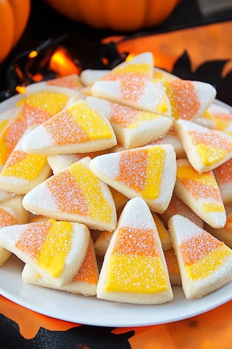 Sparkling Candy Corn Cookies