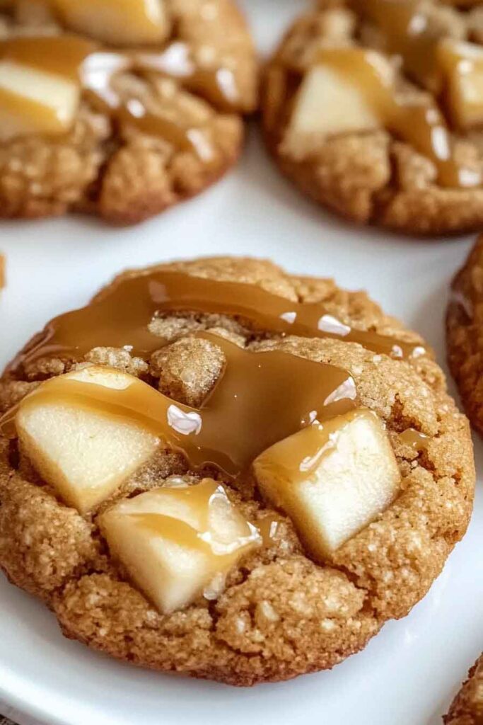 Step-by-Step Instructions for Spiced Caramel Apple Cookies