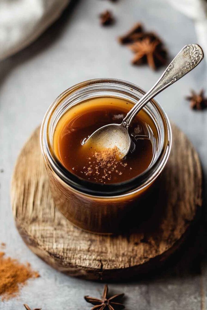 How to Serve Spiced Caramel Sauce