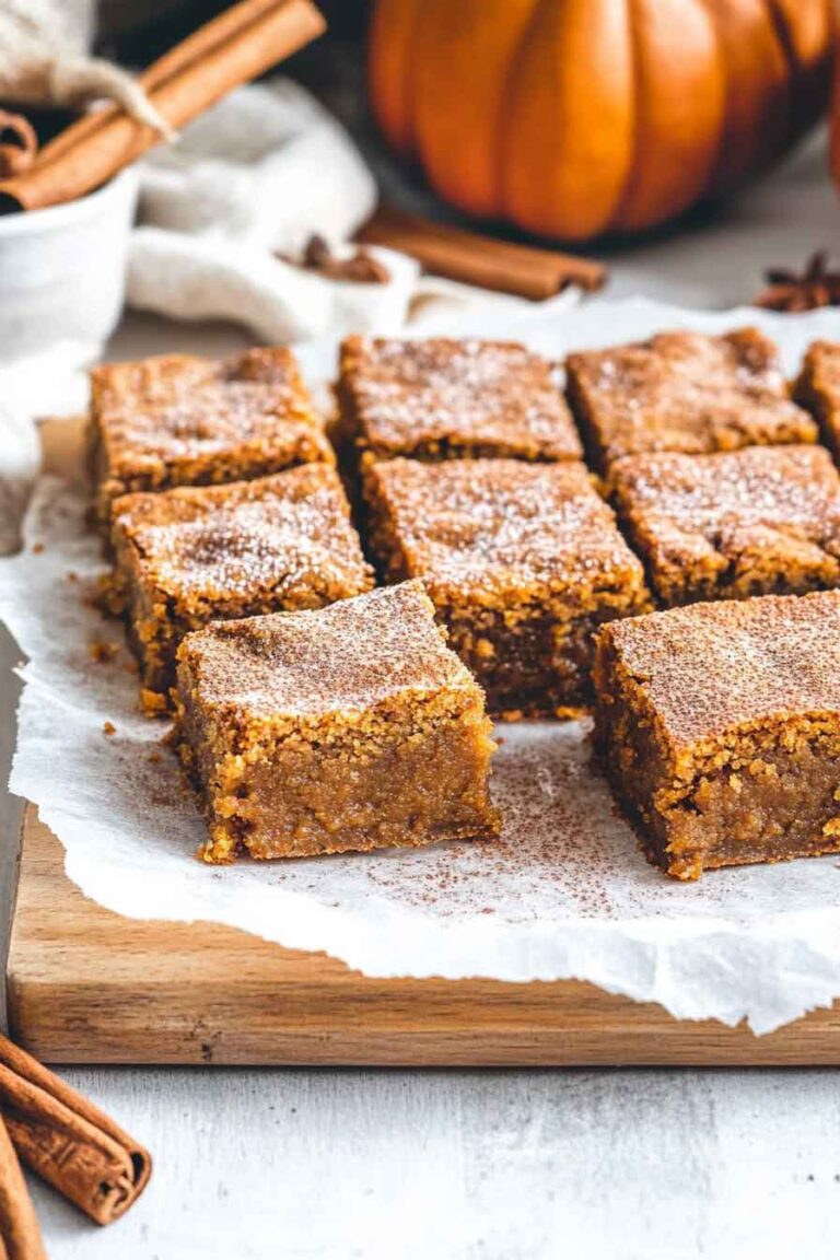 Spiced Pumpkin Blondies