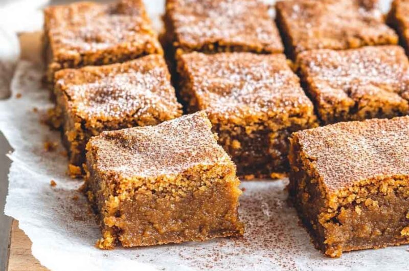 Spiced Pumpkin Blondies