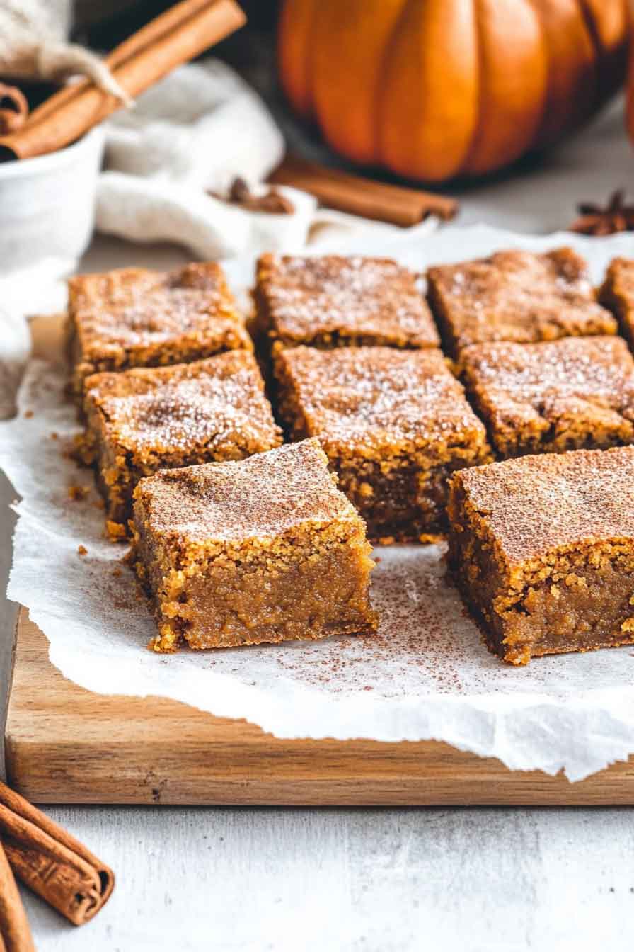 Spiced Pumpkin Blondies