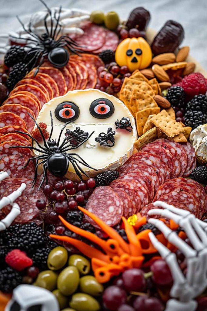 How to Serve the Spooky Halloween Charcuterie Board