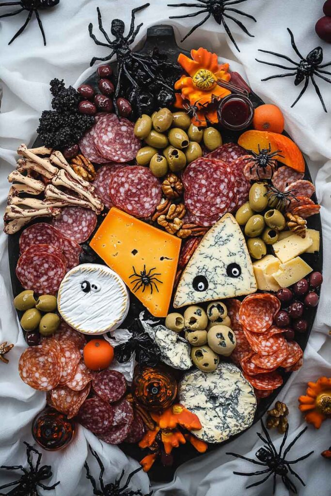 Step-by-Step Instructions to Assemble the Spooky Halloween Charcuterie Board