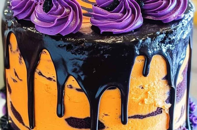 Spooky Swirl Cake